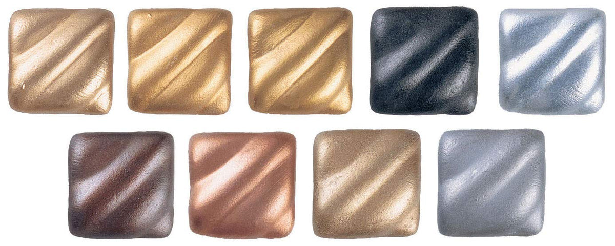 Amaco Rub 'n Buff Wax Metallic Finish, 5 Color Gold Assortment (Antique Gold, Autumn Gold, European Gold, Gold Leaf, Grecian Gold), Adult Unisex, Size