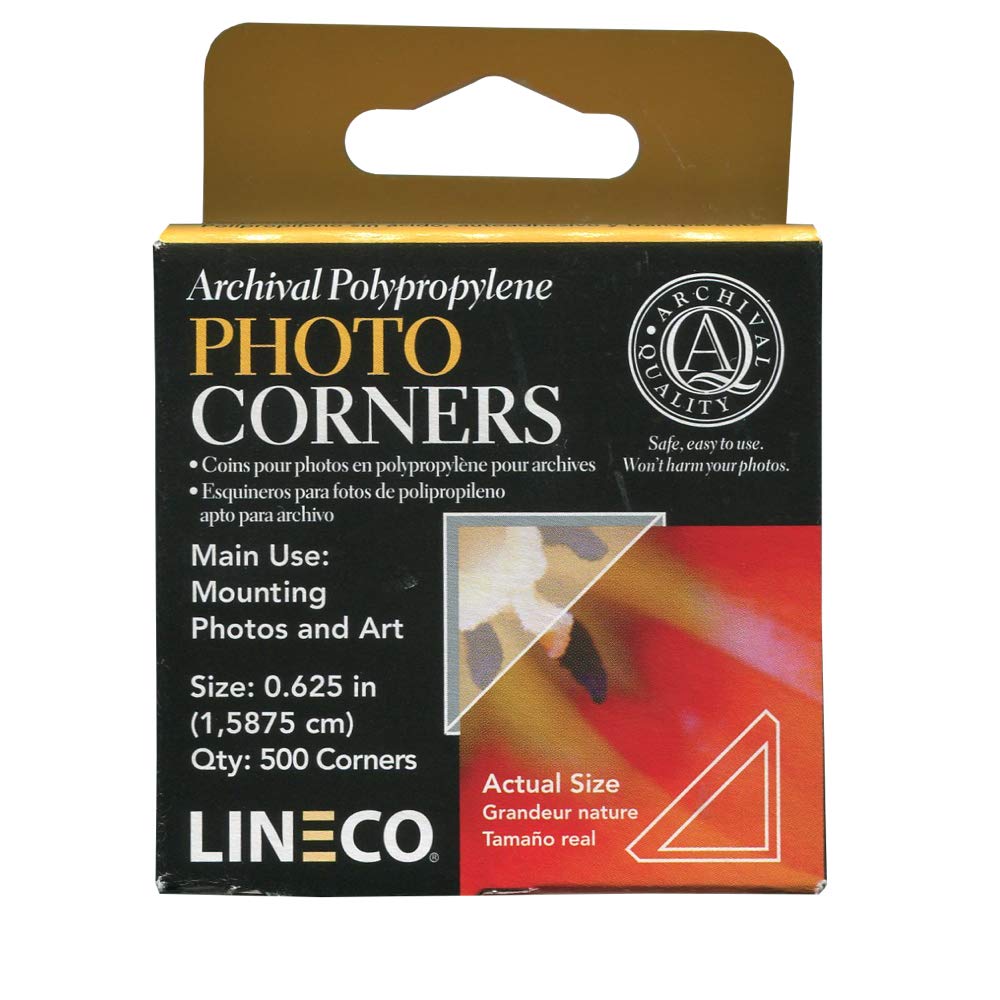 Lineco Self-Adhesive Acid Free Kraft Photo Corners 252 Pkg