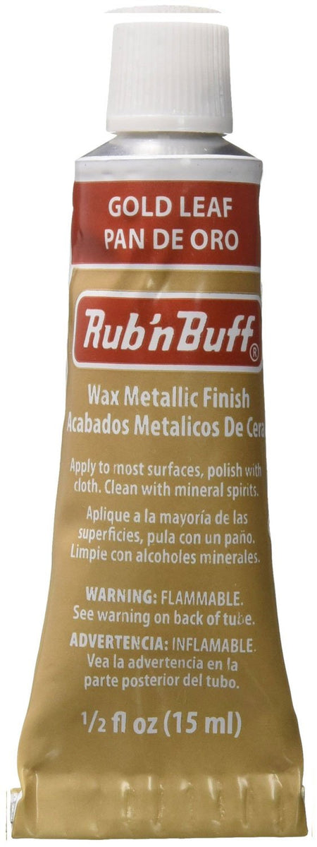 Rub n Buff Wax Metallic Antique Gold, Rub and Buff Finish, 0.5-Fluid Ounce,  Pixiss Blending and Application Tools for Applying Metallic Wax Paint