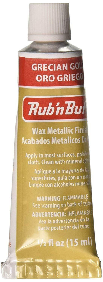 Amaco Rub 'N Buff Wax Metallic Finish, 4 Color Assortment (Silver