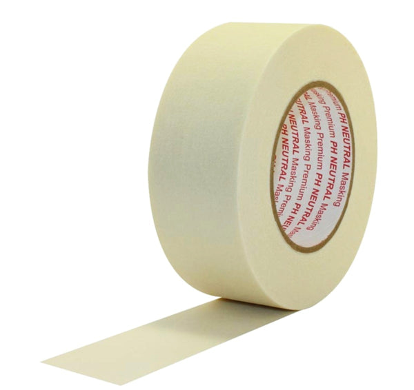 Framer Supply Acid Free Masking Tape – 1.5” x 60yd, Wide Archival Artist Tape for Framing, Matting & Mounting, Acid-Free White Paper Tape for Artwork
