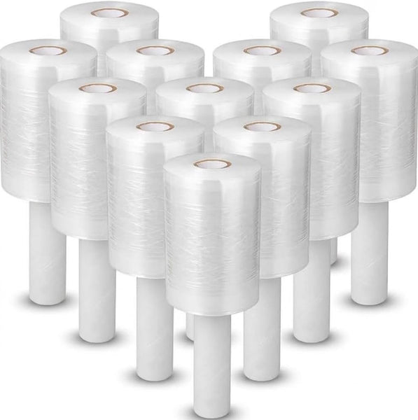 Framer Supply 5" x 1000 ft Hand Stretch Wrap Film, 55 Gauge, Cardboard Handle