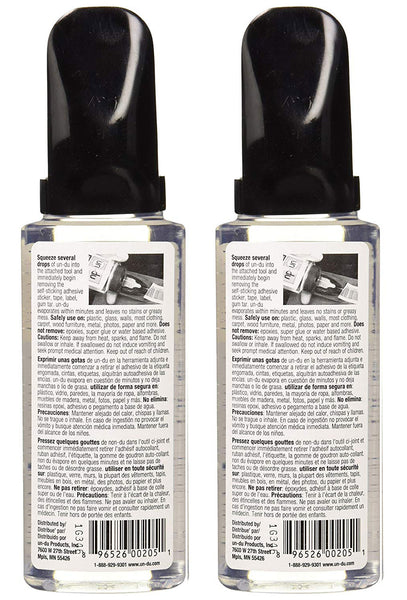 Un-Du Original Formula Comercial Adhesive Remover, 4 oz, 2 Bottles