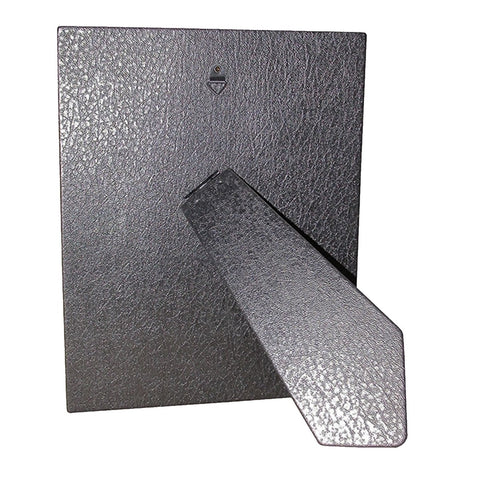 Framer Supply 8x10 Black Faux Leather Easel Backs “ 6 Pack Picture Frame Backing with Vertical & Horizontal Hangers, Trim-to-Fit for Tabletop or Wall Display