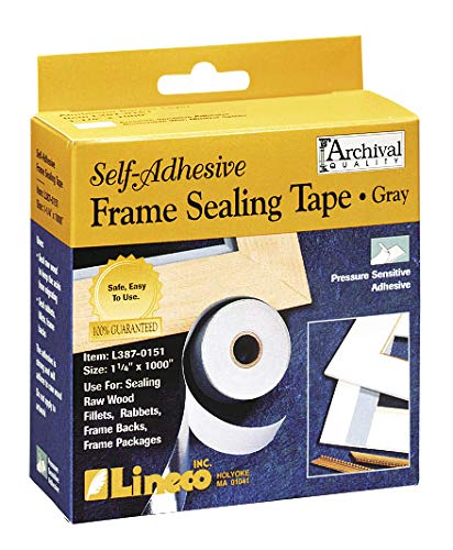 Lineco, Frame Sealing Tape, for Frame Sealing, DIY, Crafts, Seals Frame Backing for Sturdy Design and Debris Prevention