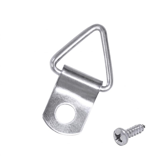 Framer Supply Mini Triangle Ring 1-Hole Hanger, with Screws, 100 Pack