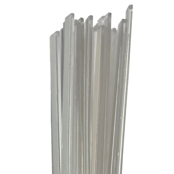 Framer Supply Archival Glass & Art Spacer – Clear 1/16", 100 Ft Solid Bundle (20 x 5' Sticks), pH Neutral Peel-and-Stick Frame Spacer for Archival Framing & Artwork Protection