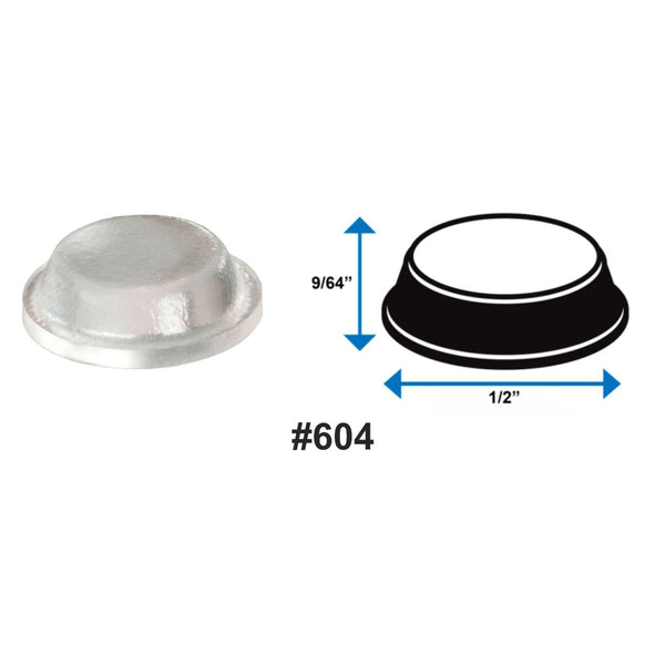 Framer Supply Decor Bump-Its – 1/2” Clear Round Self-Stick Silicone Rubber Bumpers, Wall Protectors & Furniture Pads, 1,000/Case