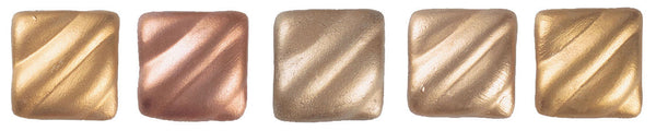 Amaco Rub 'N Buff Wax Metallic Finish, 5 Color Gold Assortment (Antique Gold, Autumn Gold, European Gold, Gold Leaf, Grecian Gold)