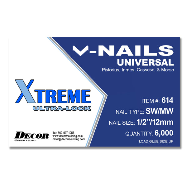 Framer Supply V-Nails Universal for Picture Framing, Softwood, Pack of 6000