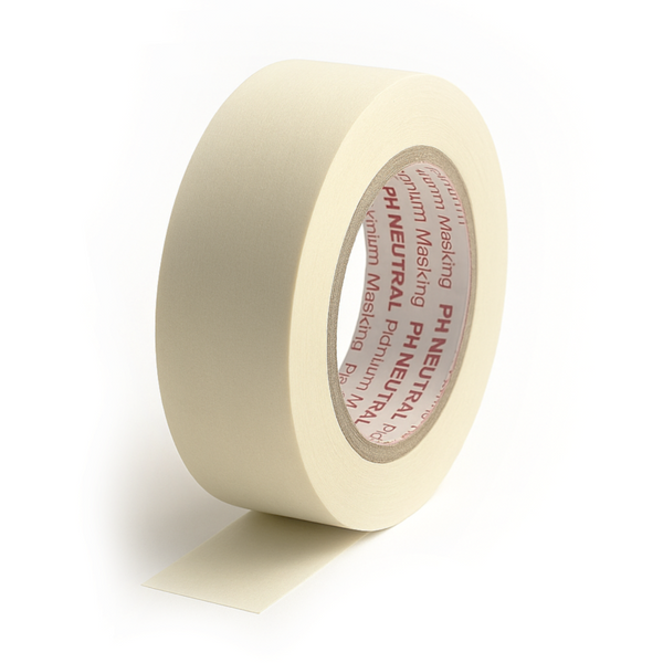 Framer Supply Acid Free Masking Tape – 1.5” x 60yd, Wide Archival Artist Tape for Framing, Matting & Mounting, Acid-Free White Paper Tape for Artwork