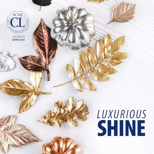 Rub n Buff Metallic Wax with Cotton Glove and 8" x 8" Cloth - Gilding Wax for a Smooth Adjustable Gloss Finish - Single 0.5oz/15ml Tube (Antique Gold)