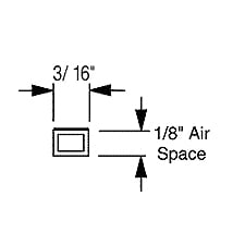 Framer Supply Archival Glass & Art Spacer â€“ Clear 1/8", 100 Ft Hollow Bundle (20 x 5' Sticks), pH Neutral Peel-and-Stick Frame Spacer for Archival Framing & Artwork Protection