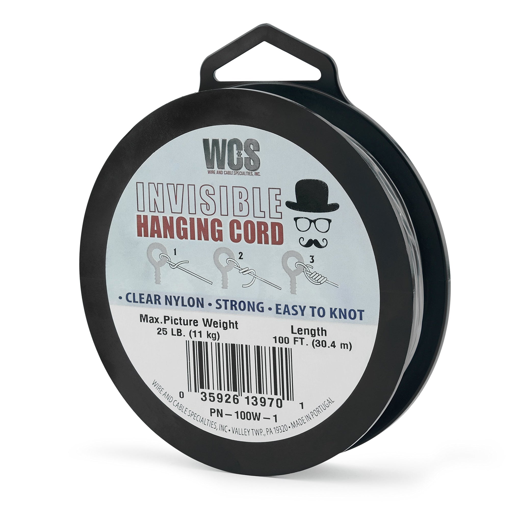 Hanging Solutions Invisible Hanging Cord, Clear