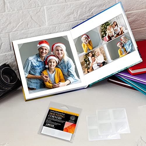 Lineco Acid-Free Archival Mounting Corners Photo Corners Self Adhesive, Polypropylene Corner