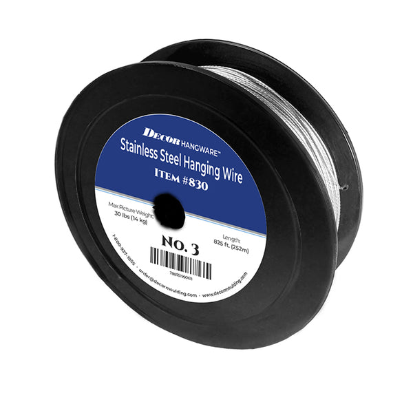 Framer Supply Uncoated Stainless Steel Filament Picture Wire