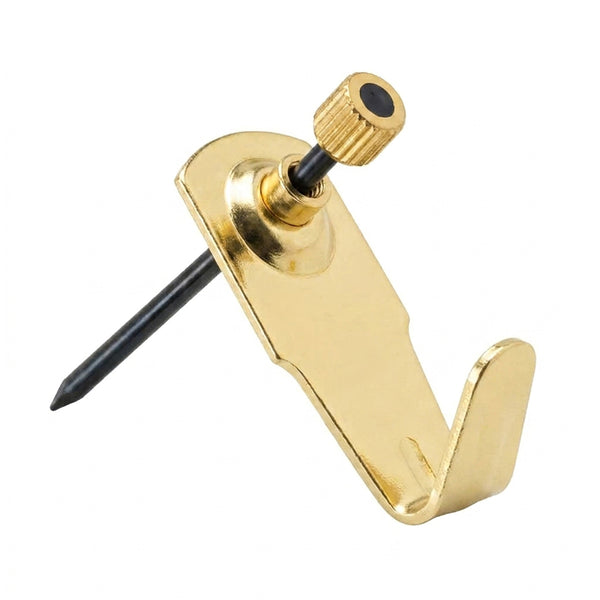 Brass Plate Hangers, 10 lb Picture Hanging Hooks, 25 Pack - Framer Supply