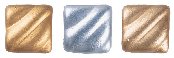 Amaco Rub 'N Buff Wax Metallic Finish, 3 Color Assortment (Gold Leaf, Antique Gold, Silver Leaf)