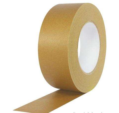 Framer Supply Pressure Sensitive Kraft Paper Tape â€“ 3â€ x 60yd, Extra Wide Brown Kraft Packaging & Framing Tape, Heavy Duty Box Sealing & Shipping Tape