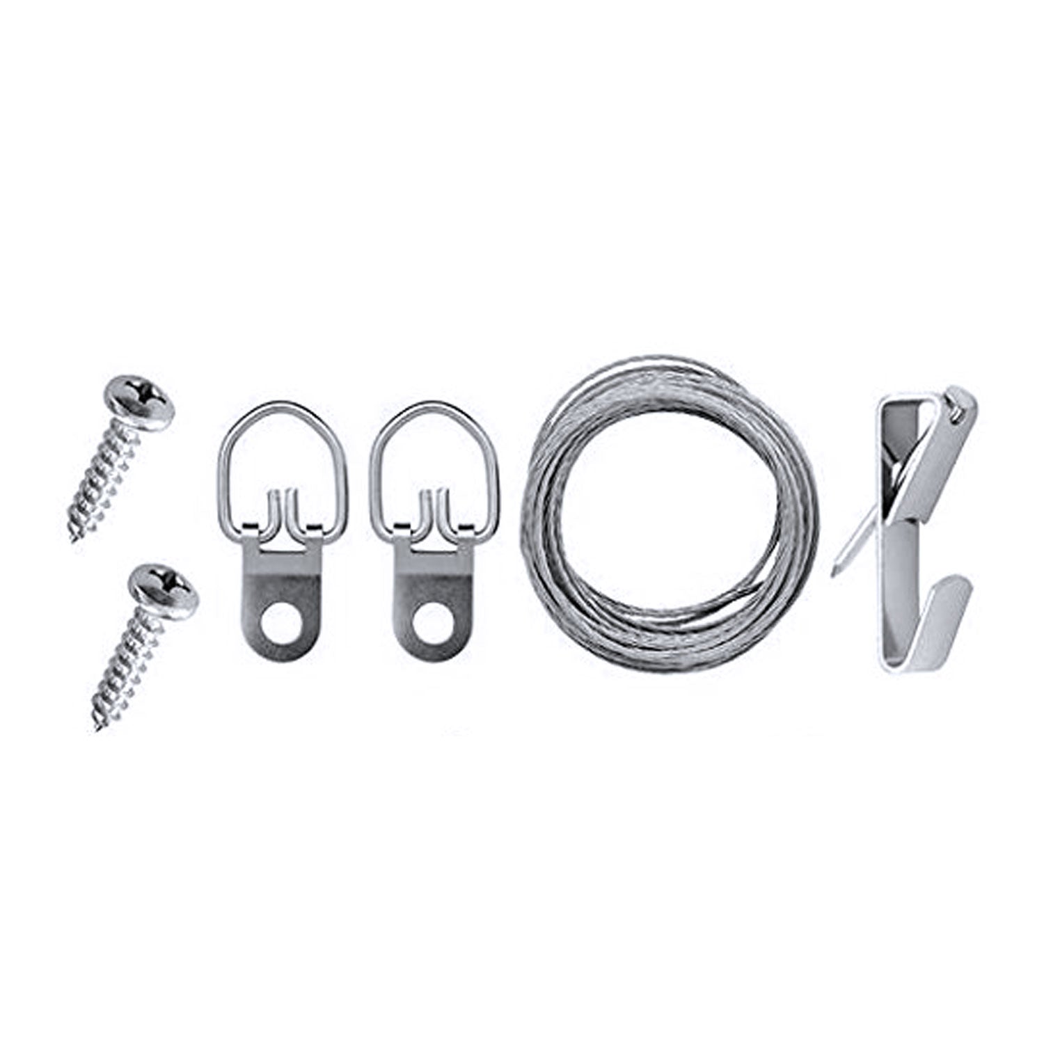 Framer Supply All-in-One Frame Hanging Kit includes Hangers, Wire, Hook & Screws, 10 Pack