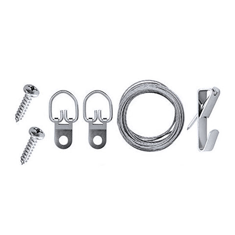 Framer Supply All-in-One Frame Hanging Kit includes Hangers, Wire, Hook & Screws, 10 Pack