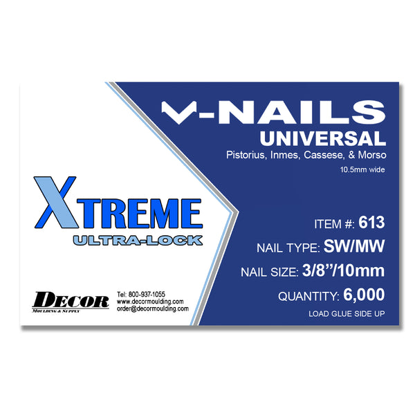 Framer Supply V-Nails Universal for Picture Framing, Softwood, Pack of 6000