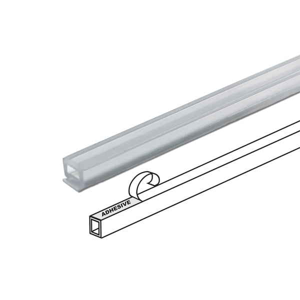 Framer Supply Archival Glass & Art Spacers - Clear 1/8", 100 Ft Hollow Bundle (20 x 5' Sticks), pH Neutral Peel-and-Stick Frame Spacer for Archival Framing & Artwork Protection
