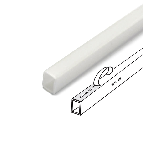 Framer Supply Archival Glass & Art Spacers -  White 1/4", 60 Ft Hollow Bundle (12 x 5' Sticks), pH Neutral Peel-and-Stick Frame Spacer for Archival Framing & Artwork Protection