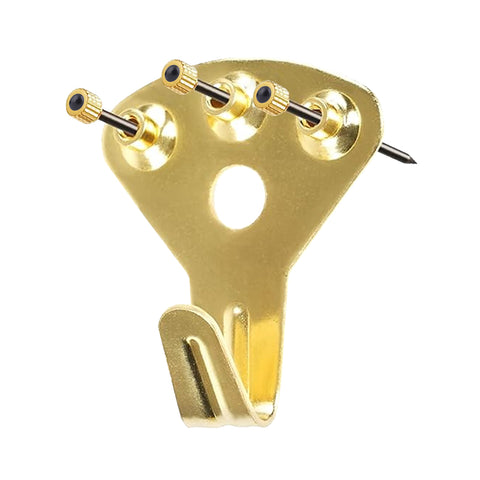 Framer Supply 75LB Weight Capacity Premium Brass Plated Hanger – 250 Bulk Pack for Heavy Duty Picture Hangers, Mirrors, & Wall Décor