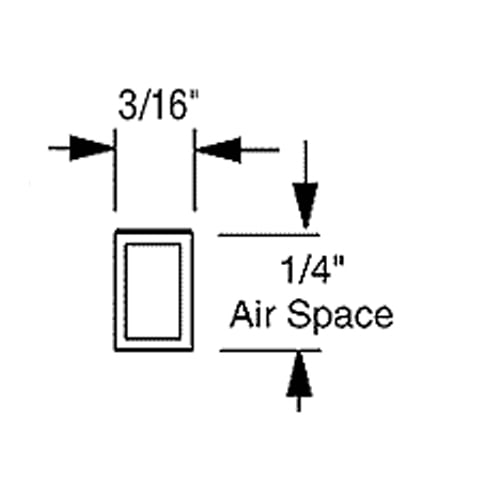 Framer Supply Archival Glass & Art Spacer â€“ White 1/4", 60 Ft Hollow Bundle (12 x 5' Sticks), pH Neutral Peel-and-Stick Frame Spacer for Archival Framing & Artwork Protection
