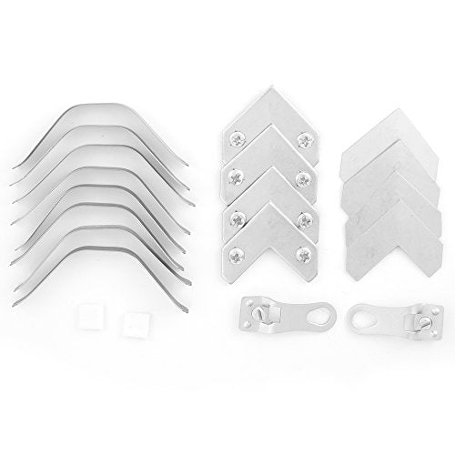 Framer Supply Metal Picture Frame Hardware - Bulk Pack for Assembling 5 Frames