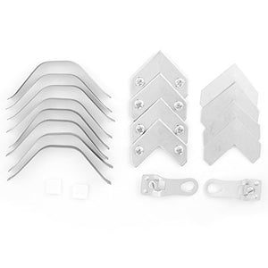 Framer Supply Metal Picture Frame Hardware - Bulk Pack for Assembling 5 Frames