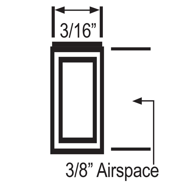 Framer Supply Archival Glass & Art Spacer â€“ White 3/8", 60 Ft Hollow  Bundle (12 x 5' Sticks), pH Neutral Peel-and-Stick Frame Spacer, for Archival Framing, Wall Mount Frames & Artwork Protection