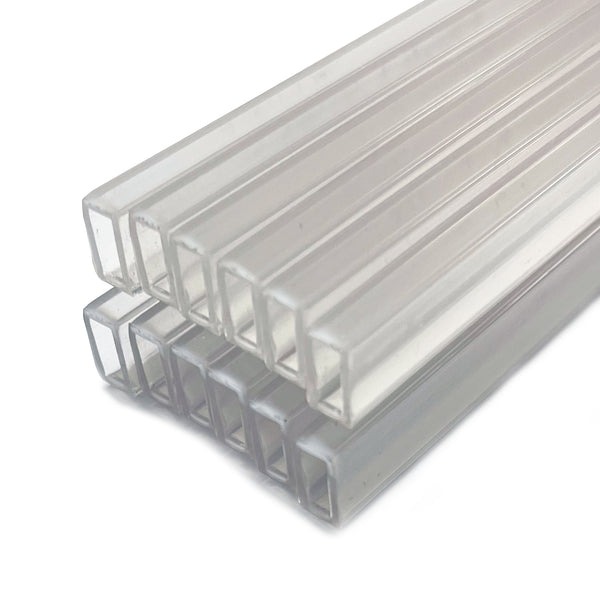 Framer Supply Archival Glass & Art Spacer â€“ Clear 3/8", 60 Ft Hollow Bundle (12 x 5' Sticks), pH Neutral Peel-and-Stick Frame Spacer, for Archival Framing, Wall Mount Frames & Artwork Protection