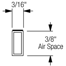 Framer Supply Archival Glass & Art Spacer â€“ Clear 3/8", 60 Ft Hollow Bundle (12 x 5' Sticks), pH Neutral Peel-and-Stick Frame Spacer, for Archival Framing, Wall Mount Frames & Artwork Protection