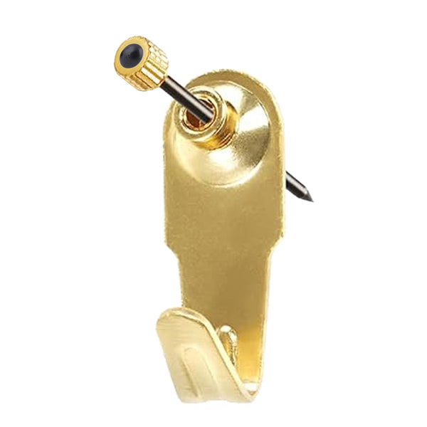 Framer Supply Brass Plated Picture Hangers, 20LB Capacity, Bulk Pack