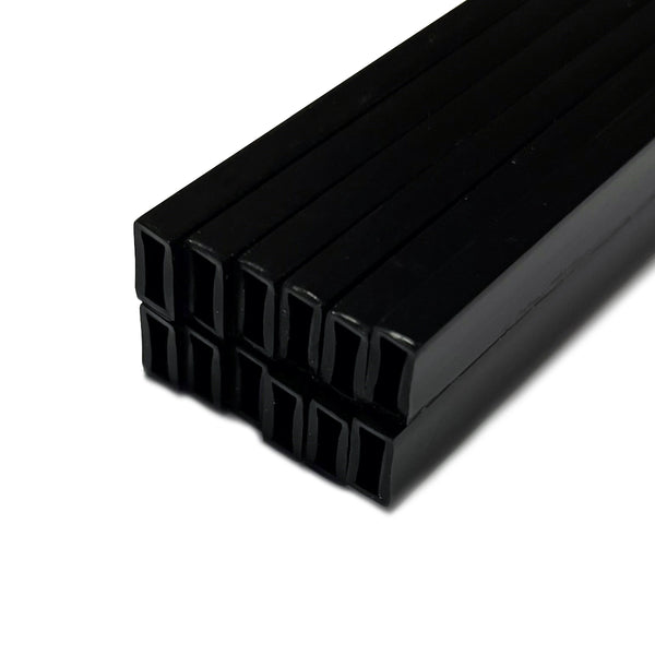 Framer Supply Archival Glass & Art Spacer â€“ Black 3/8", 60 Ft Hollow Bundle (12 x 5' Sticks), pH Neutral Peel-and-Stick Frame Spacer, for Archival Framing, Wall Mount Frames & Artwork Protection