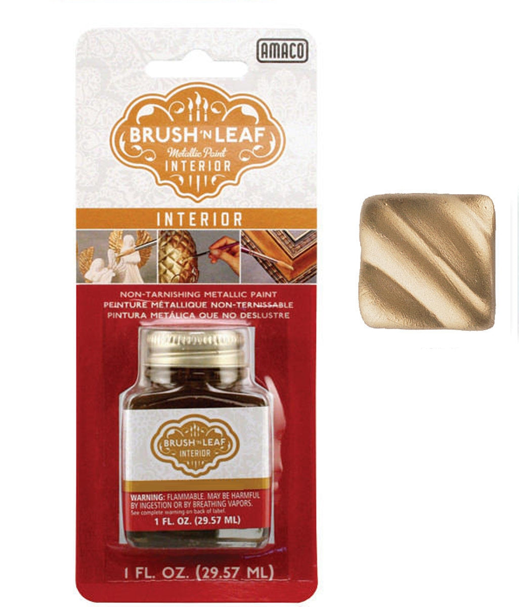 Amaco Brush 'n Leaf Interior Metallic Paint