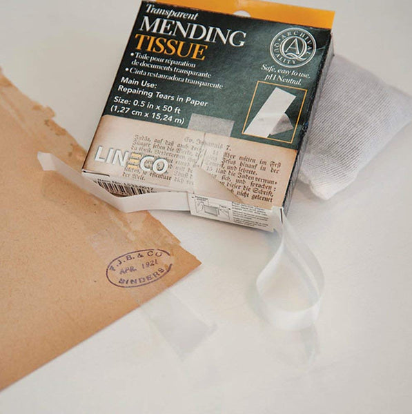 Lineco Transparent Mending Tissue 1/2"x50', Set of 2