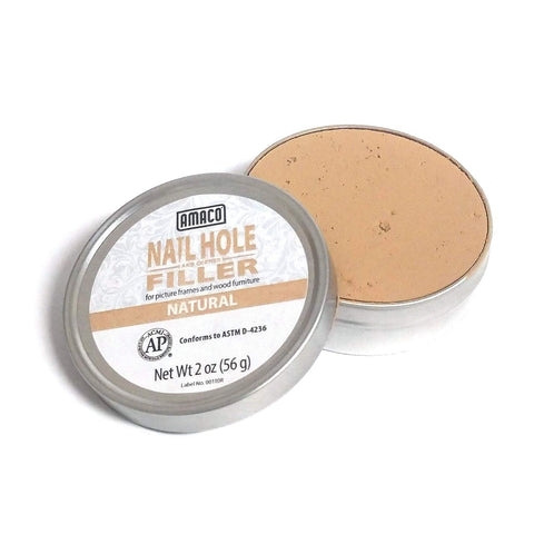 Amaco Nail Hole and Corner Filler for Wood, 2 Oz Tin